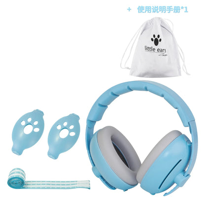 Baby Ear Protection Noise Cancelling Headphones 2-in-1 Convertible Design Noise Reduction Earmuffs for Infant Improves Sleep